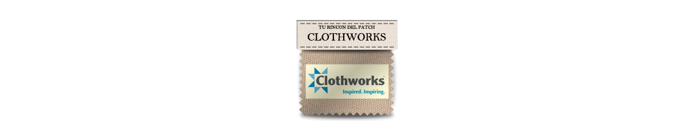 Telas baratas para la bores de patchwork de Clothworks. turincondelpatch.com